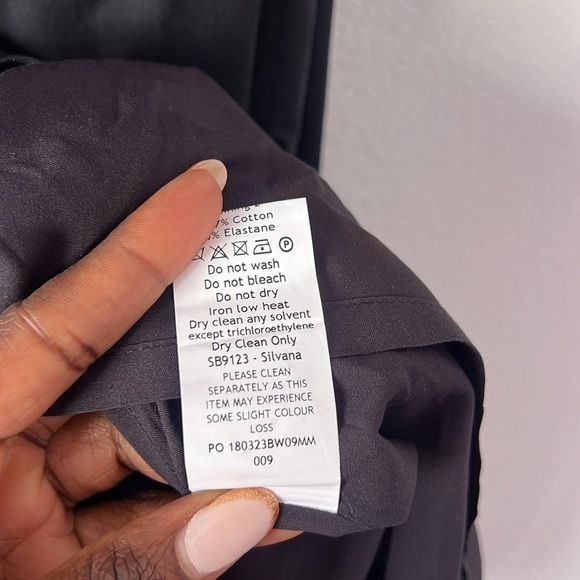 House of CB Silvana Black Puff Sleeves Midi Length SunDress Size Medium - Picture 10 of 14